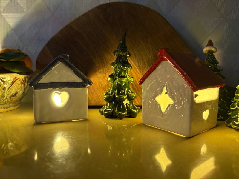 Домики-подсвечники